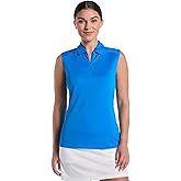 PGA Tour Womens Airflux Sleeveless Golf Polo Shirt