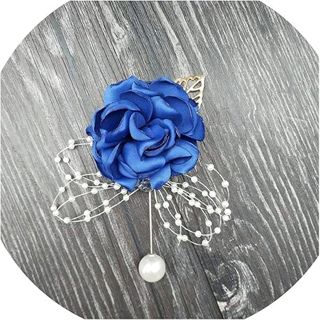 Amazon シルク製ローズフラワーグルームブートニエール 花嫁用リストコサージュ メンズスーツブローチ レディース ハンドウェディング フラワー パーティー装飾 Xf08 造花 オンライン通販