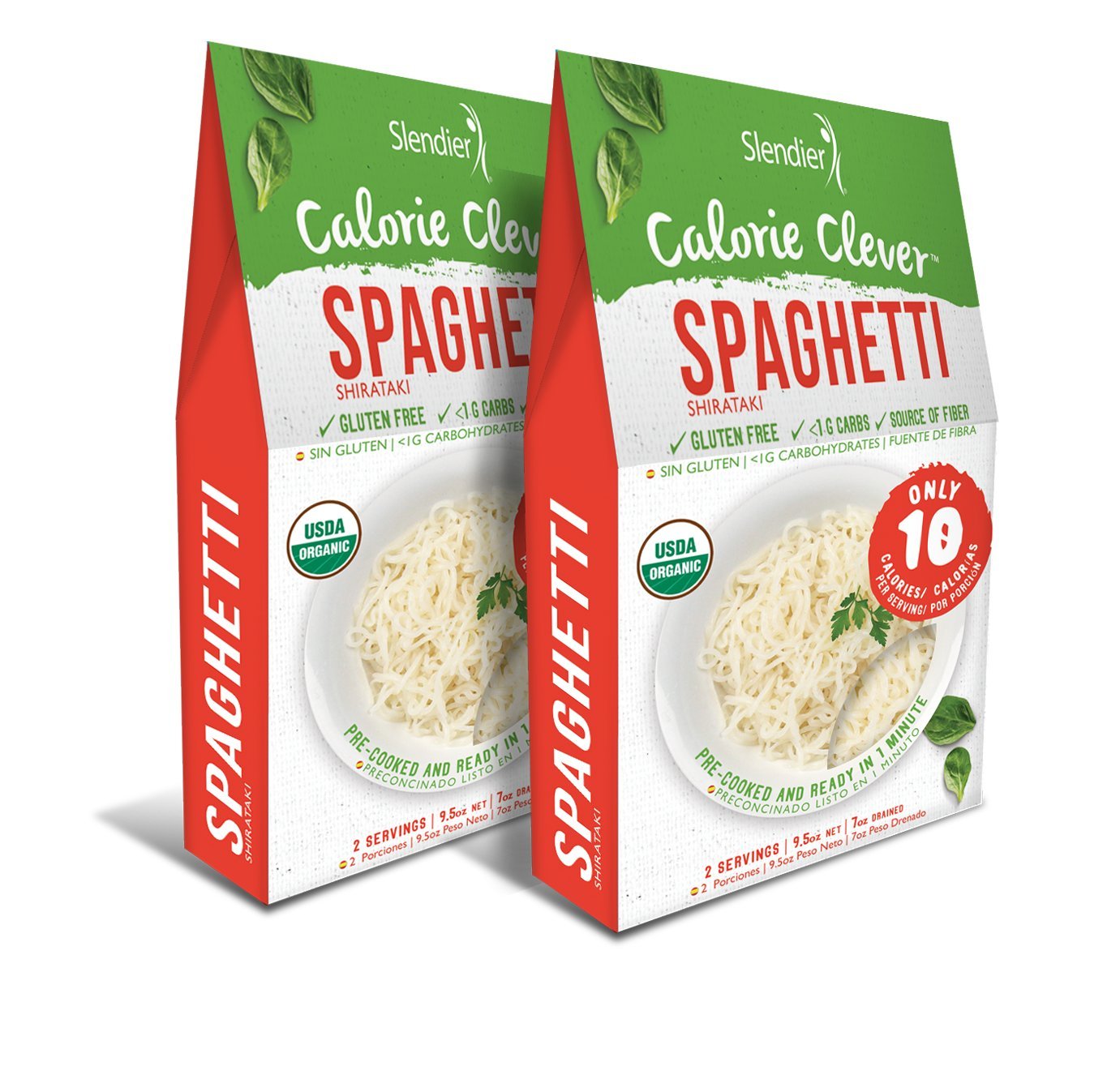 Slendier Zero Carb, Low Calorie, Gluten Free, Certified Organic, Vegan