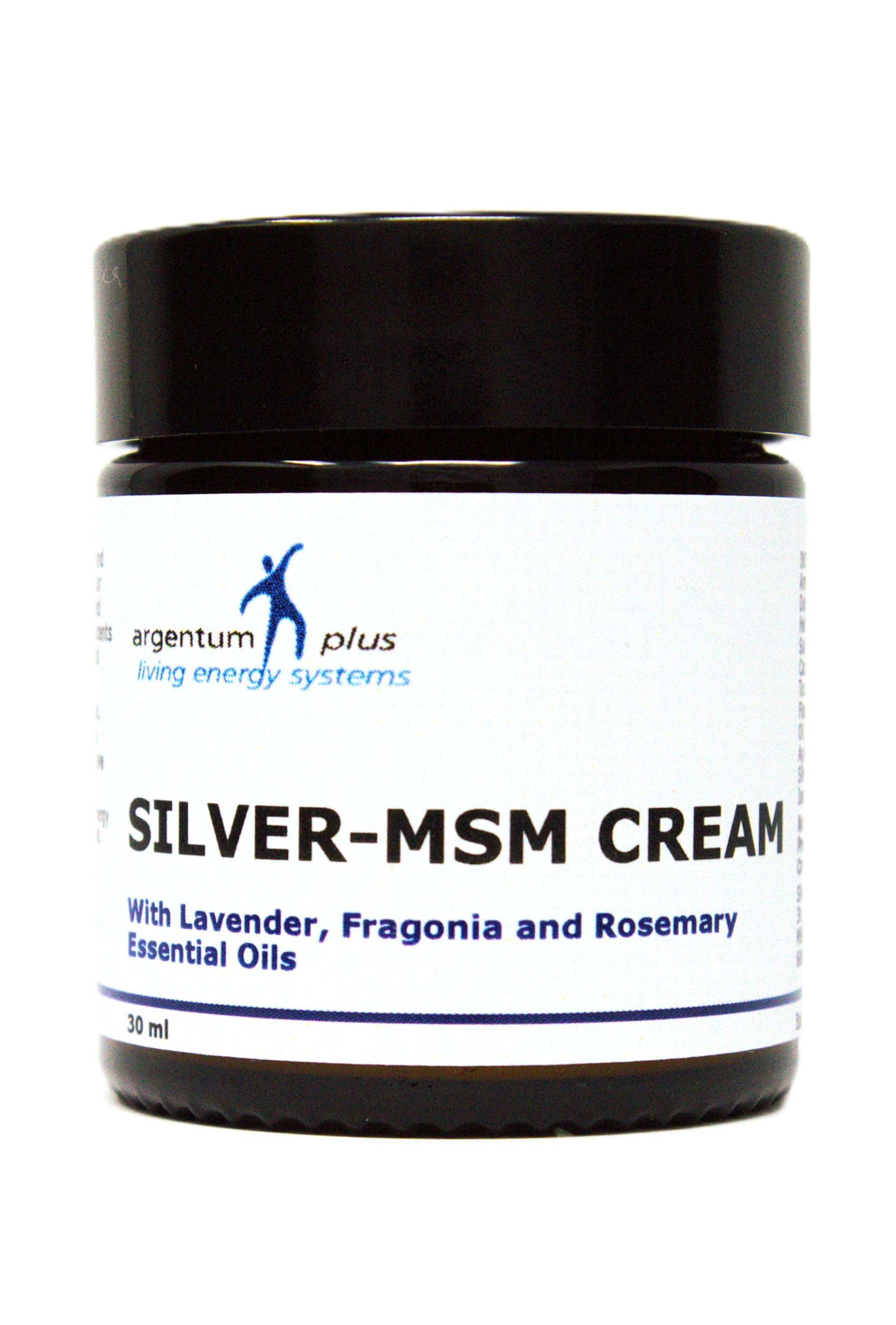 argentum plus - Silver-MSM Cream with Lavender, Fragonia and Rosemary Essential Oils (30 ml)