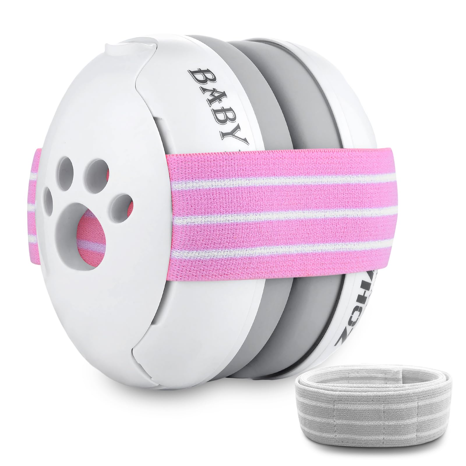 ZOHAN 001 Baby Ear Defenders 0-3 Months, Baby Noise Cancelling Headphones for Sleeping Airplane Fireworks,Toddler Hearing Protection,Adjustable Soft Headband