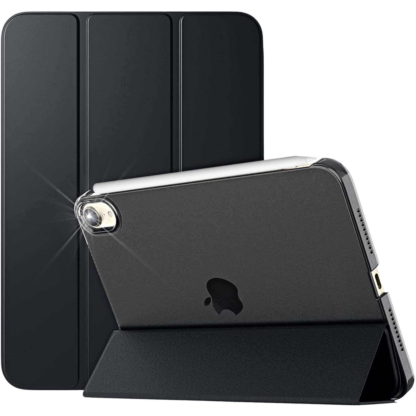 For iPad Mini 7 (A17 Pro, 2024) / Mini 6 (2021) Generation Case, 8.3 inch - Auto Wake/Sleep Cover - Mini 7th / 6th Models: A2993_A2995_A2996_A2567_A2568_A2569 (DarkBlack)