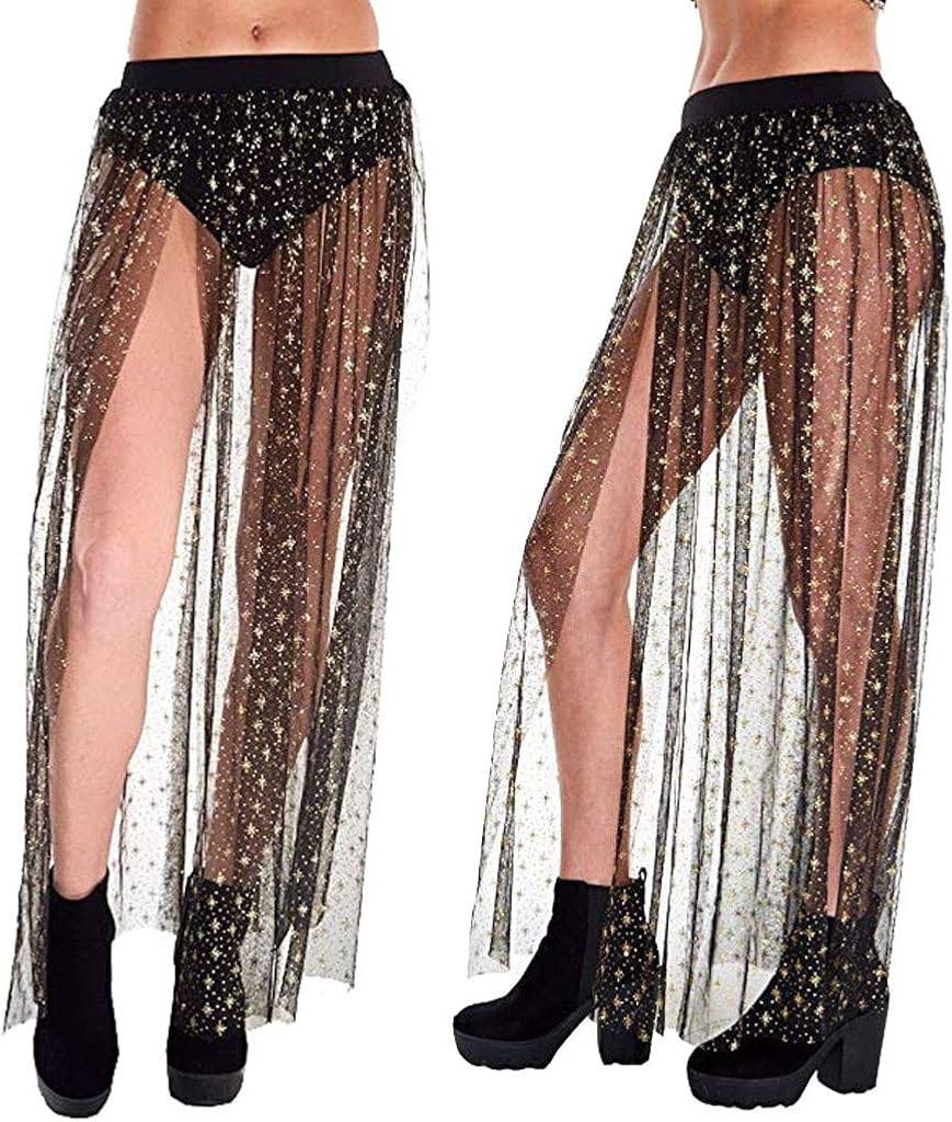 mesh skirt beach cover up