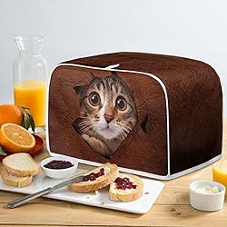 Doojoayie Cat in Wall 4 Slice Toaster Cover Toaster