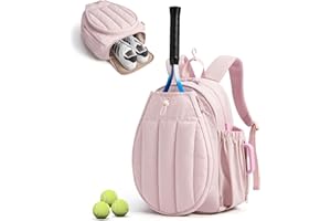 BAGSMART Tennis Gym Bag for Women, Tennis Bag Holds 2 Rackets with Shoe Compartment & Wet Pocket, Sports Duffle Bags fits up to 15.6" Laptop, Women Overnight Weekend Bag