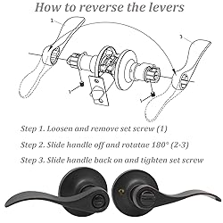 Gobrico 2 Pack Privacy Door Locks Levers for
