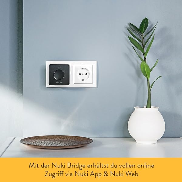nuki Home Solutions 20116Bridge de automtico de apertura de puerta con Bluetooth y Wi Fi Smart Home 1W 240 V color negro
