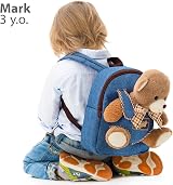 Naturally KIDS Teddy Bear Stuffed Animal Backpack for Kids Girls Boys view 6