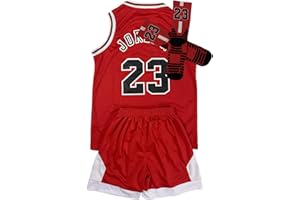 GENERIC 3PC Basketball Jersey Set for Youth Basketball Tank Top + Track Shorts+ Socks Set