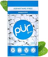 PUR Gum Peppermint Sugar Free Chewing Gum 55 Pieces Xylitol Vegan Keto