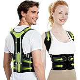 Posture Corrector for Women and Men, Invisible Full Back Support Brace with Enhanced Breathable Mesh, Shoulder Straightener for Back & Neck Pain Relief, Scoliosis & Posture Improvement, Medium