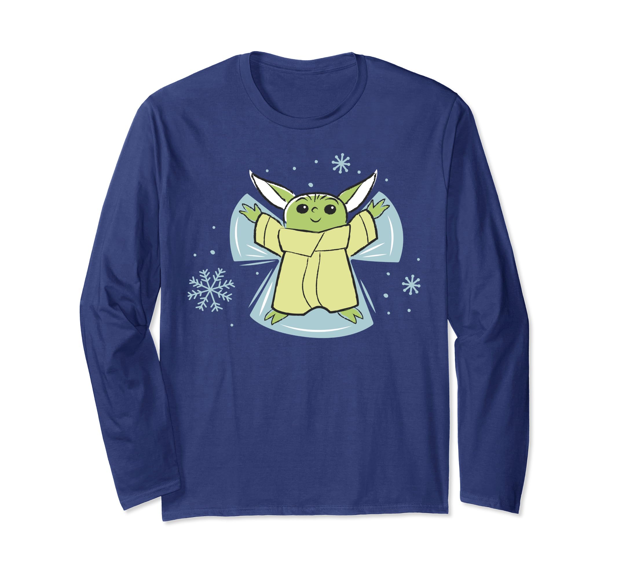 Star Wars Christmas The Child Snow Angel Long Sleeve T-Shirt