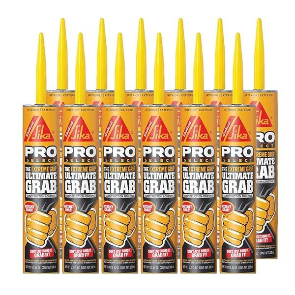 SIKABOND SIKA CORPORATION 476098 10.1 OZ GRAY EXTREME GRIP ULTIMATE GRAB CONSTRUCTION ADHESIVE12