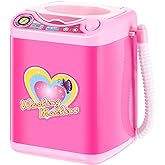 Hsei Mini Washing Machine for Makeup Brushes Sponges, Electric | Automatic Machine for Beauty Sponges, Plastic Mini Appliance Design, Easy Cosmetic Brush Tool Cleaning for Women