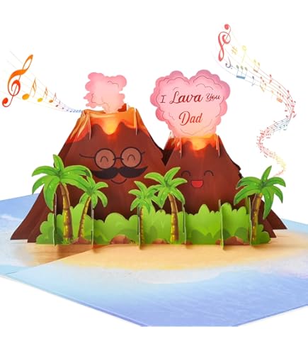 FOIMAS 3D Pop Up Fathers Day Card,Happy Father's Day