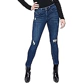 Royalty for Me Womens Royalty for Me Women's Petite Wannabettabutt Mid Rise Skinny Jeans