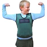 Weighted Vest For Kids - Adjustable Compression Vest With Six Removable Weights Included - Breathable Snug Fit Design