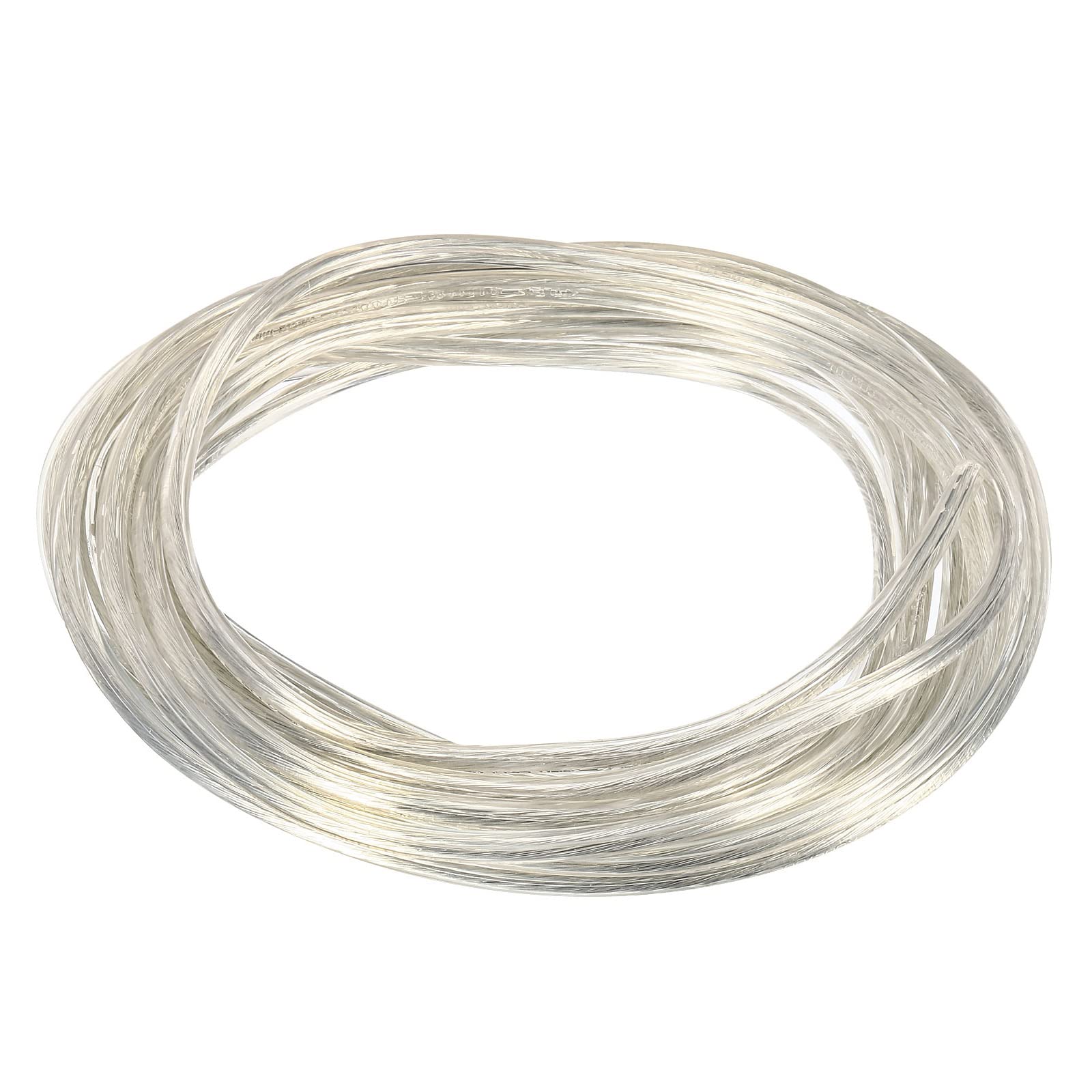 YOKIVE PVC Covered Wire, 18AWG Electrical Cord with 2 Cores, for DIY Lighting Projects, Great for Home, Party, Daily Use (Clear, 16.4ft)