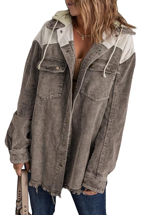 Dokotoo Womens Ladies Corduroy Jackets 