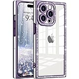 ROSEHUI Clear Glitter Phone Case for iPhone 15 Pro