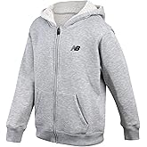 New Balance Boys Sweatshirts - Soft Fleece Sherpa Lined Hoodies for Boys - Zip Up Cotton Youth Kids Hoodie Sweatshirt