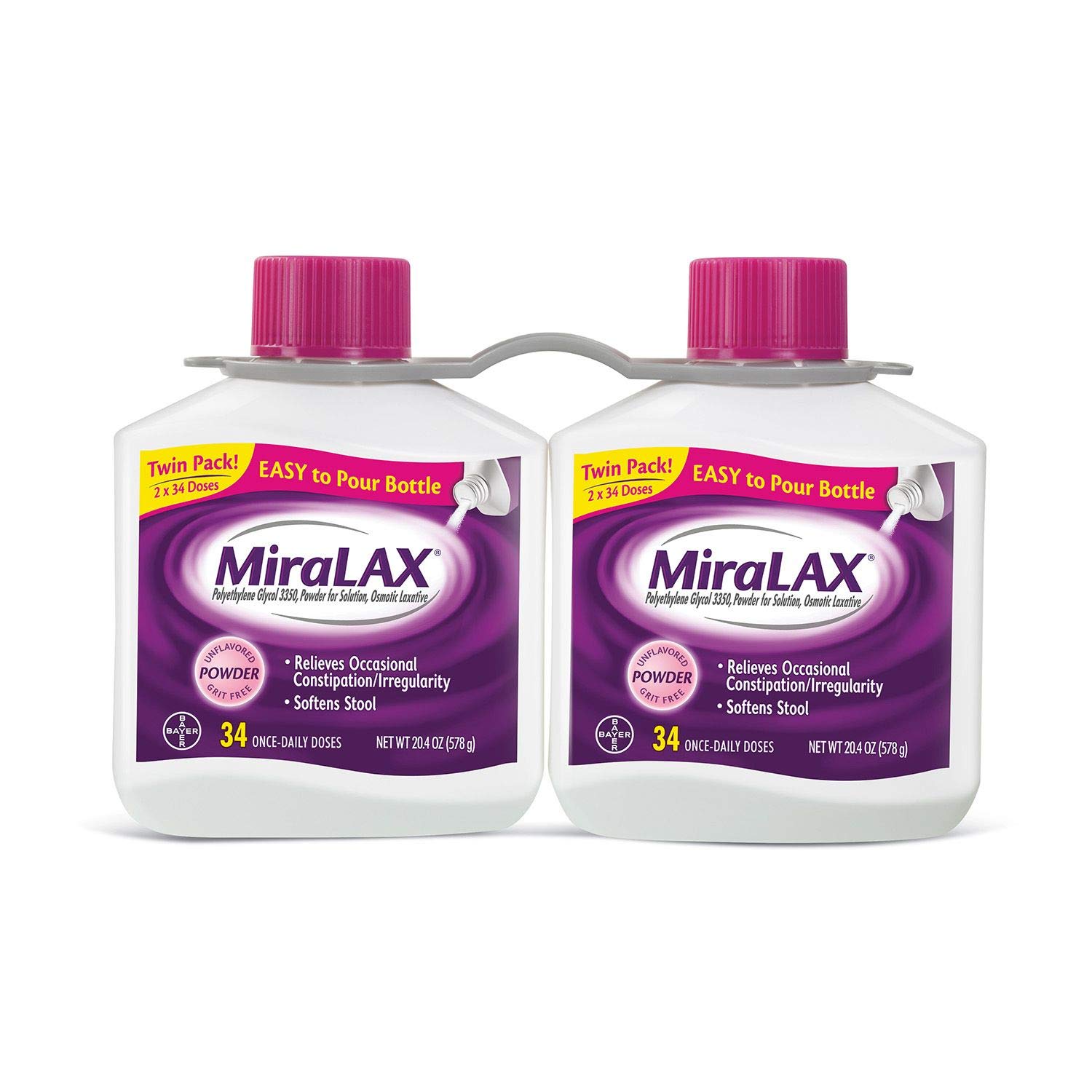 Miralax Laxative Powder 17.9 oz Amazon
