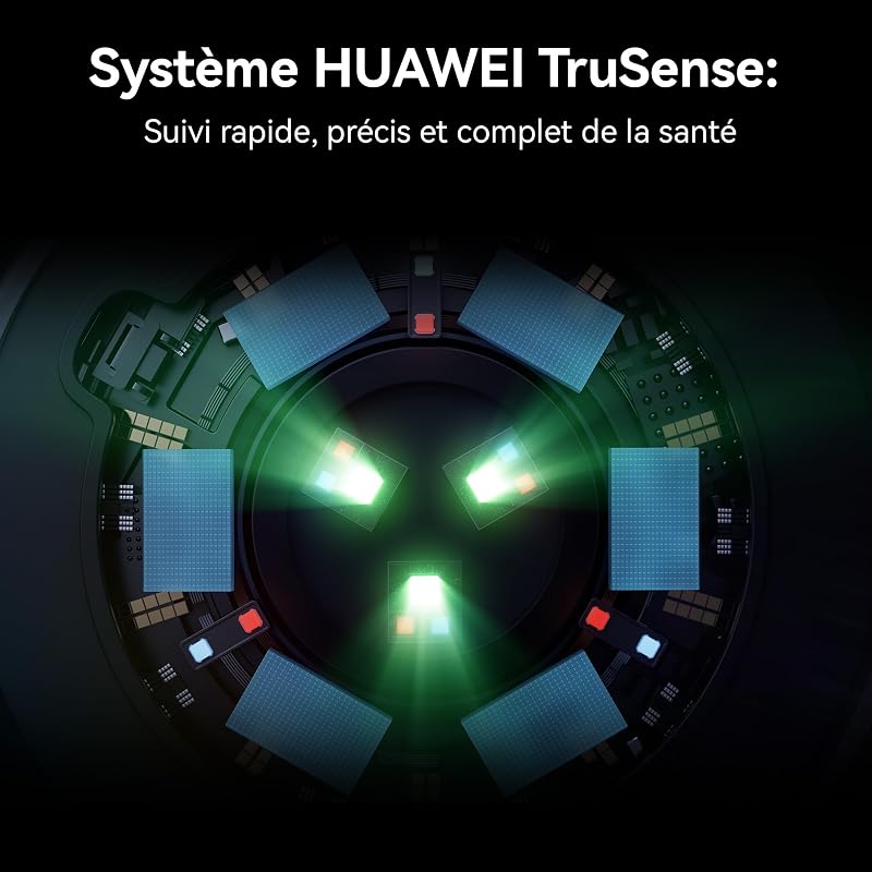 Watch GT 5 46mm Montre Connectée, Design aux Lignes épurées, Nouvelle expérience de Course à Pieds et de Cyclisme, Suivi de la santé, Jusqu'à 14 Jours d'autonomie, iOS & Android, Noir