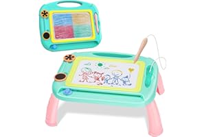 Panshi Magnetic Drawing Board Toy for 2 3 4 5 6 Year Old Toddlers, Erasable Magna Writing Doodle Table for Age 2-6 Kids,Etch Sketch Pad Birthday Gifts for Girls, Boys