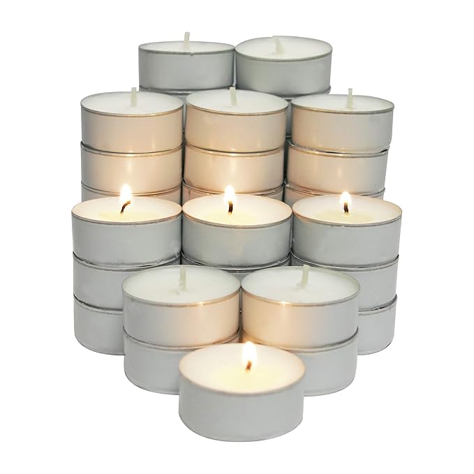 Buy God Gift Arts Unscented Smokeless, Dripless & Long Lasting Paraffin Tea Candles Small
