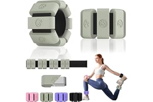 Sonkoloro Adjustable Wrist Weights for Women Men, Leg Weights for Women 0.75lb-1lb Each for Walking, Yoga, Dance, Barre, Gym