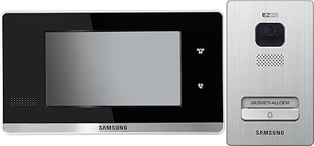 Samsung Video Türsprechanlage 7' Full-Touch Innenstation mit 1-Fam. Außenstation Komplett Set
