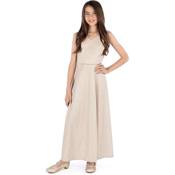 Amazon.com: Speechless Girls' Sleeveless Maxi Formal Party Dress, Blush, 8:  Clothing, Shoes & Jewelry