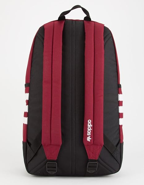 adidas trefoil backpack burgundy