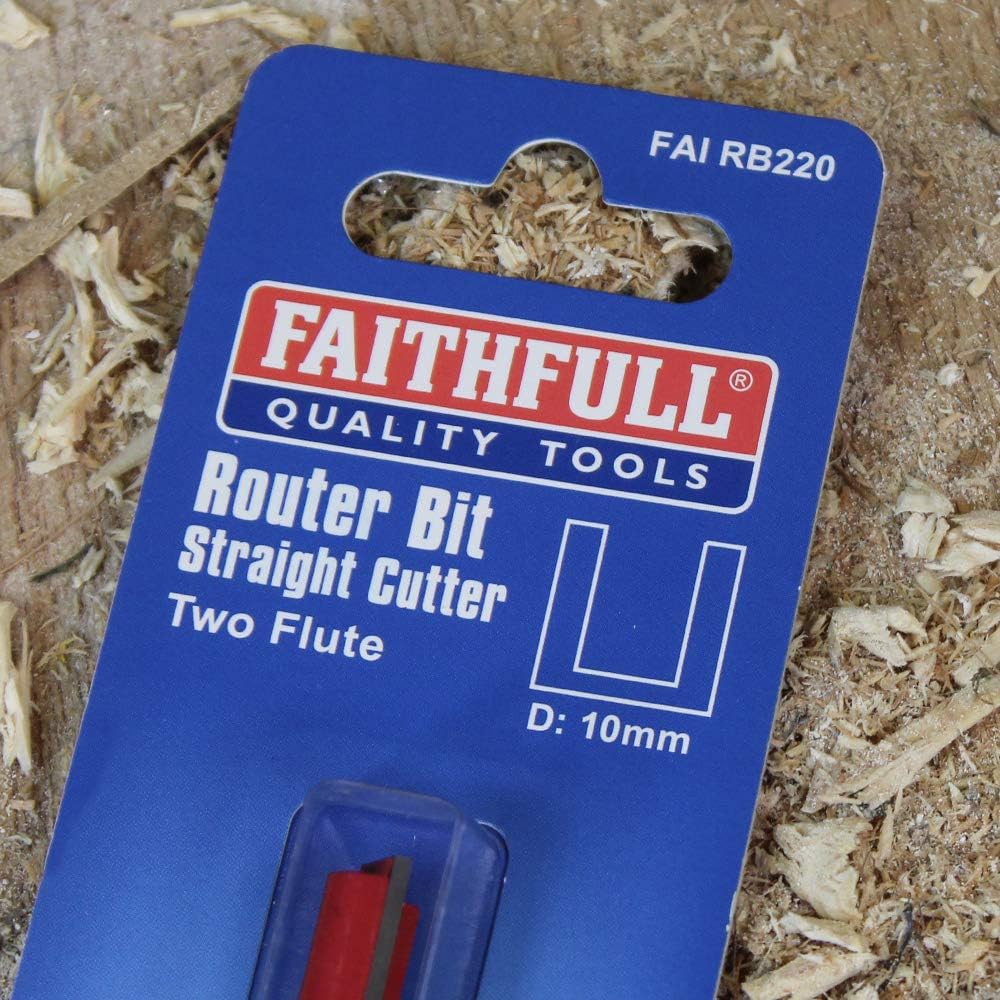 Faithfull FAIRB220 Router Bit TC Two Flute 1/2in 10.0mm x 19mm - Image 4