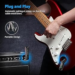 LEKATO Wireless Guitar System UHF Guitar Wireless