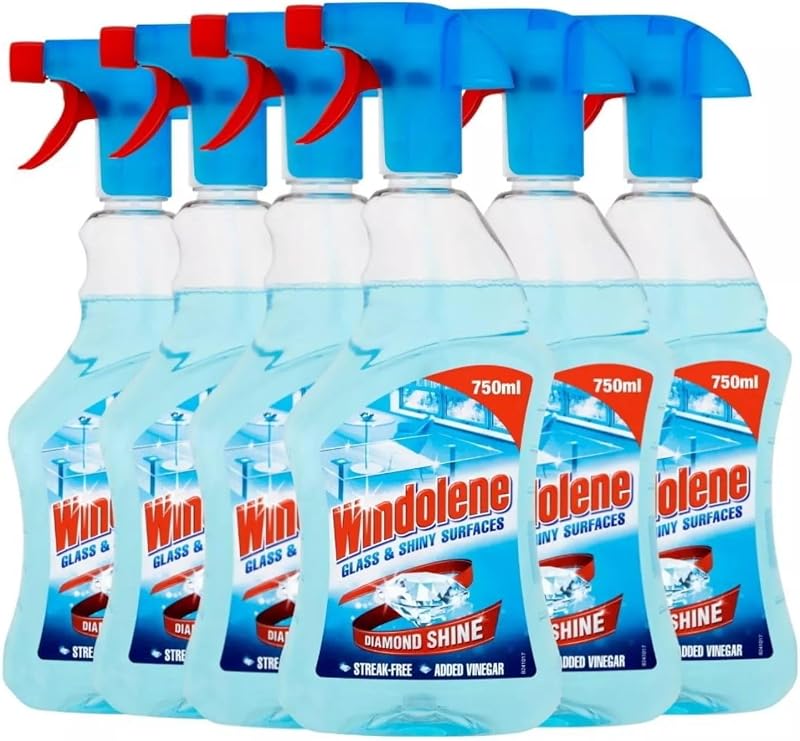 Windolene Glass & Shiny Surfaces Diamond Shine Pack 6 x 750ml