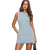 Princess Polly womens Ainsleigh Shift Denim Playsuit