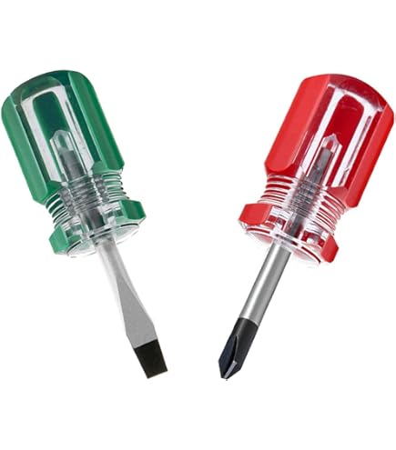 4 Pcs Short Phillips-Head Screwdrivers - Magnetic Tip Stubby Screwdriver Set For DIY