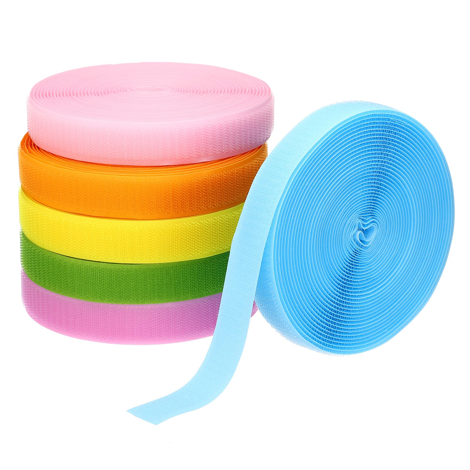 PATIKIL 6 Rolls 157Ft Carpet Marker Strips, Nylon Floor Tape for Areas and Flow Line Up for Classroom, Social Distance, Office, Multi Color