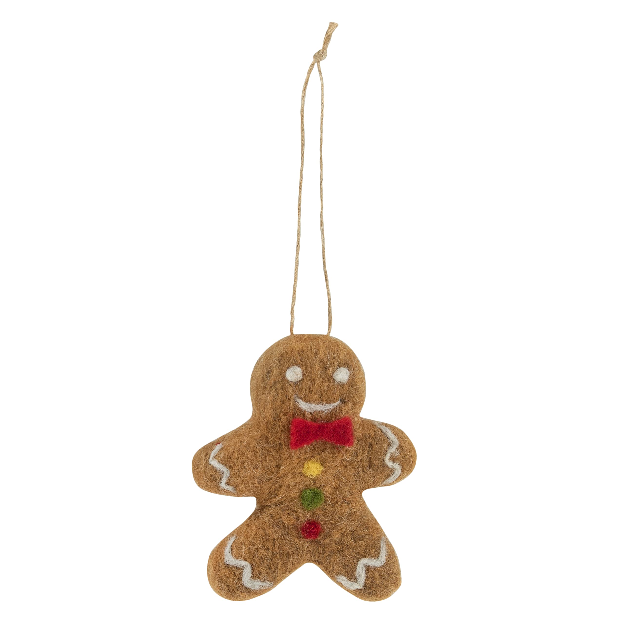 Trimits Needle Felting Craft Kit, Christmas, Includes Roving Wool Needle Stuffing Instructions, Gingerbread Man — image 1