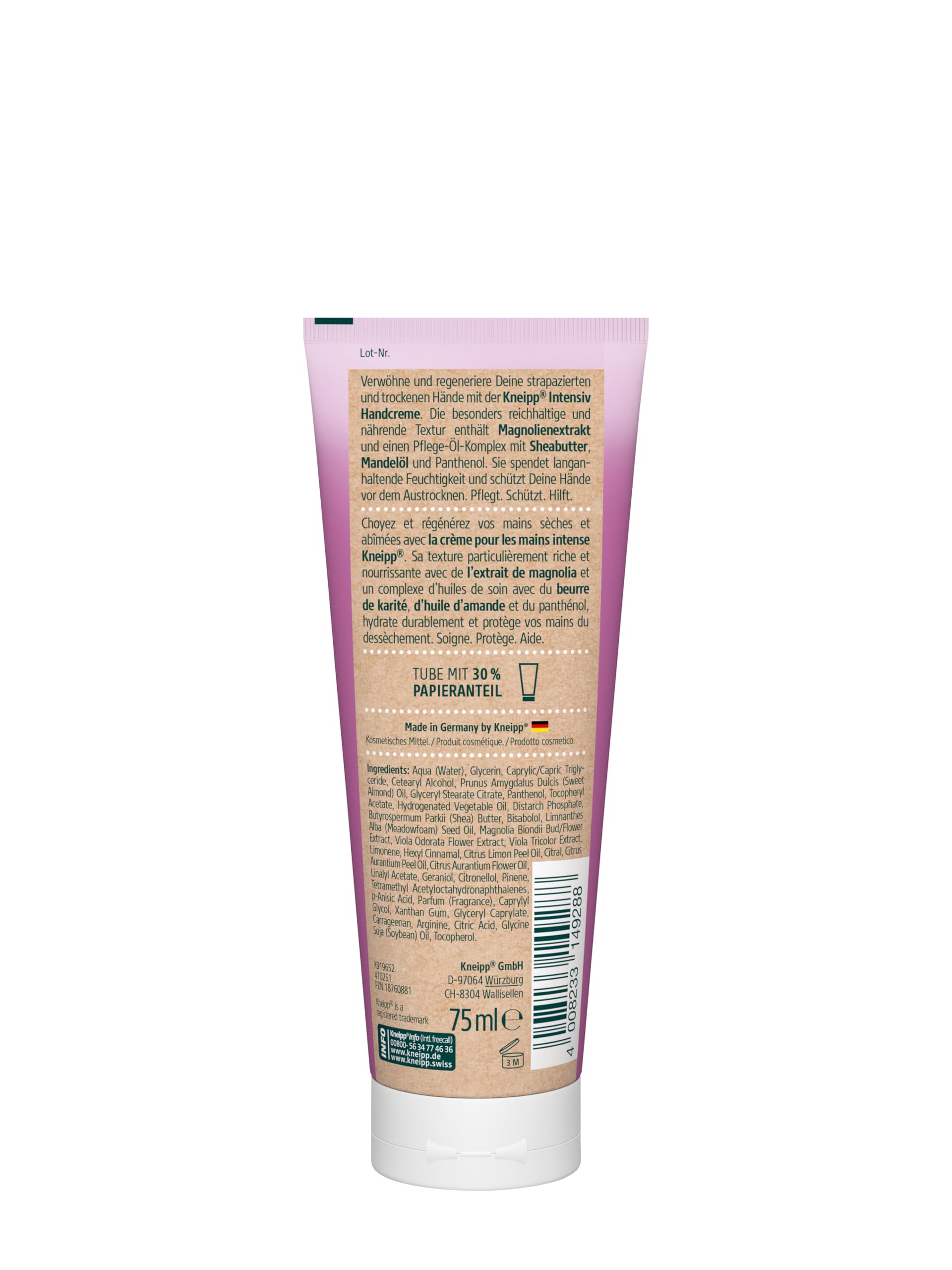 Kneipp Intensiv-Handcreme - Magnolie & Sheabutter - Für sehr trockene & strapazierte Haut - 75 ml 2