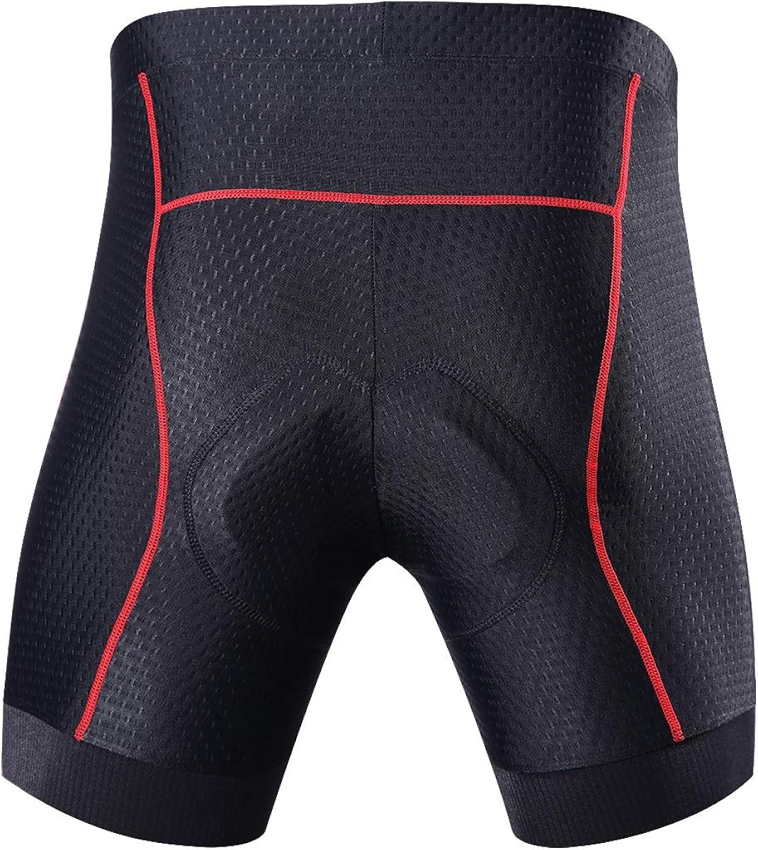Souke Sports Men's Cycling Underwear Shorts 4D Padded Bike Bicycle MTB Liner Shorts with Anti-Slip Leg Grips: Clothing