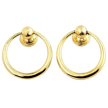 10Pcs Moderner Schrankgriffe,Möbelgriff mit Ring für Schublade Schrank