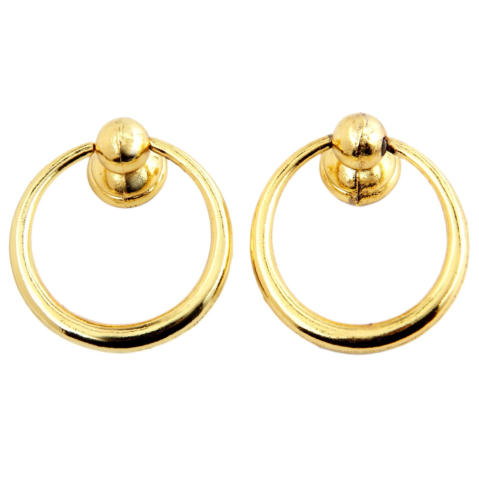 Mgoodoo 2Pcs Knobs for Cupboards & Draws Kitchen Cabinet Cupboard Drawer Handle Pull Knob Furniture Hardware Gold Farmhouse Nordic Simple Style