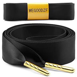 WEGOODZF Ribbon Satin Sneakers Shoelaces: 2 Pair