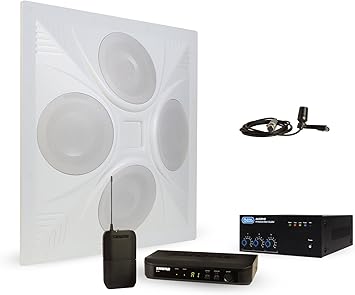 Wireless Medical Office Sound System 1 Ceiling Speaker Mixer Amp