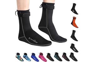 OMGear Water Socks Neoprene Socks Beach Booties 3mm 5mm Anti-Slip Wetsuit Footwear Fin Swim Sand Proof Socks