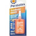 Permatex 25240 High Strength Removable Threadlocker Orange Liquid, 36 ml