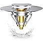 Upgraded Universal Bathroom Sink Stopper, 1.1~1.33” Bathtub Stopper with Hair Catcher, Bullet Core Push Type Basin Pop…