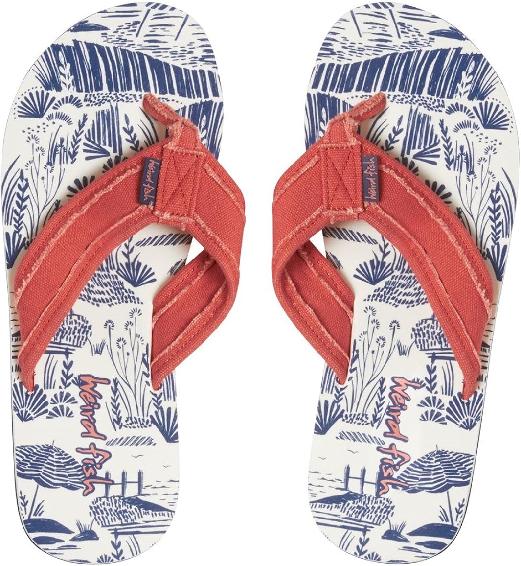 weird fish flip flops